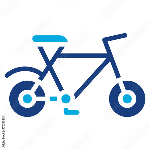 Bicycle icon vector image. Can be used for Sport Equipment.