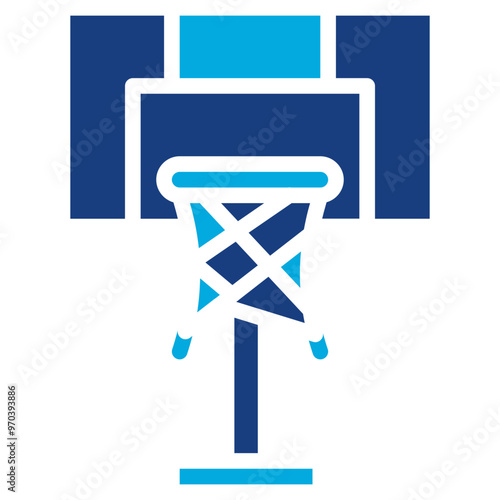 Basketball Hoop icon vector image. Can be used for Sport Equipment.