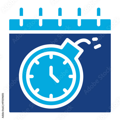 Deadlines icon vector image. Can be used for Action Plan.