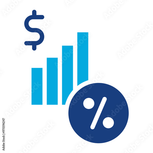 Interest Rate icon vector image. Can be used for Loan.