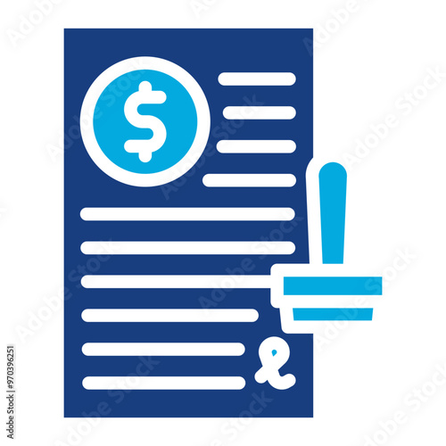 Loan Approval icon vector image. Can be used for Loan.