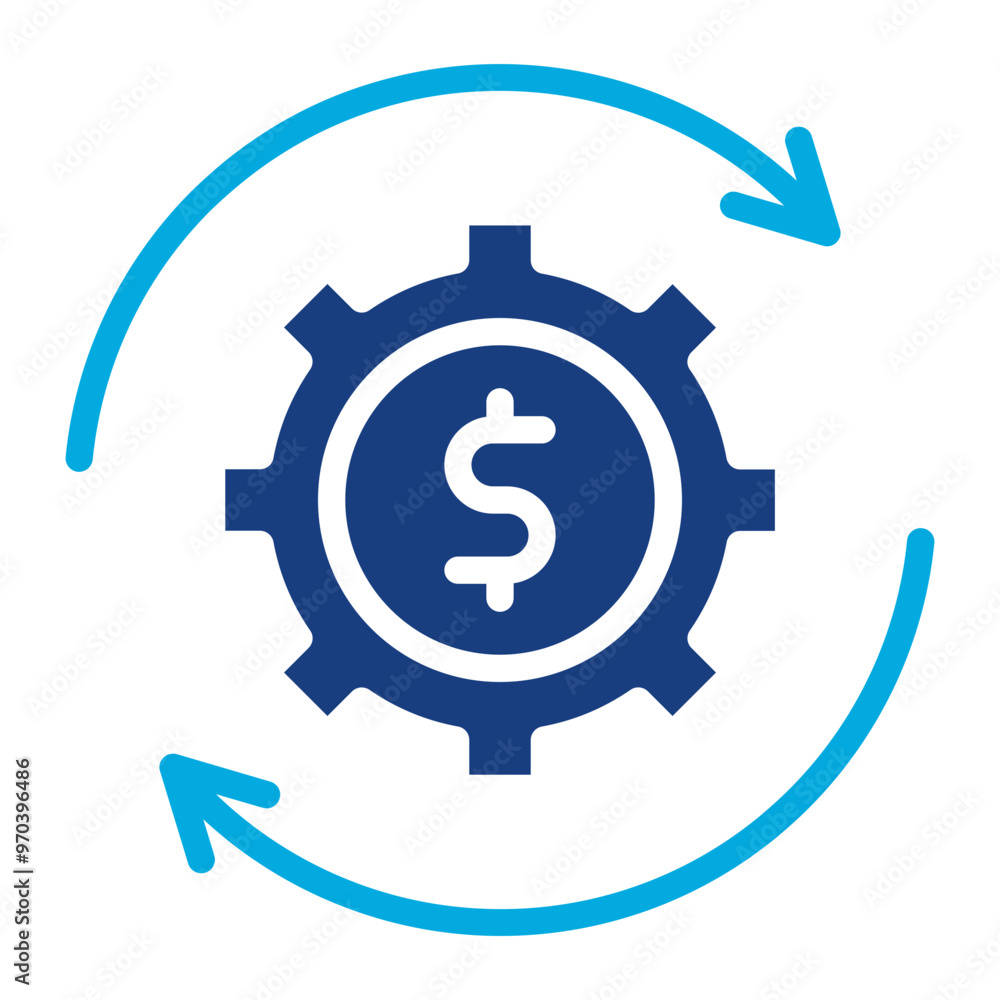 Cost Control icon vector image. Can be used for Operations Management. Cost Control icon vector image. Can be used for Operations Management.