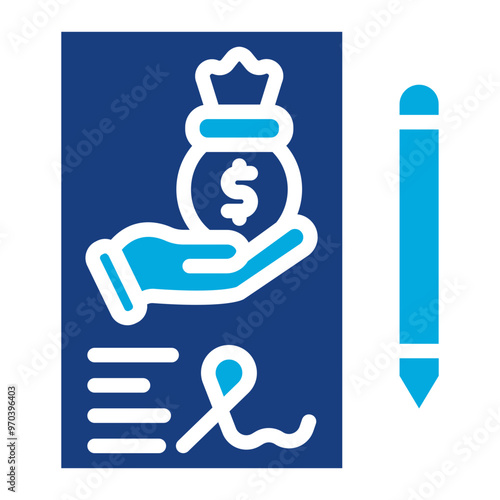 Loan Underwriting icon vector image. Can be used for Loan.