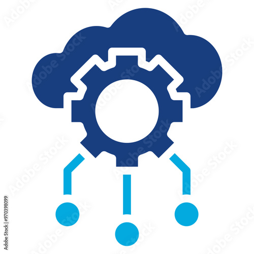 Cloud Services icon vector image. Can be used for Professional Services.