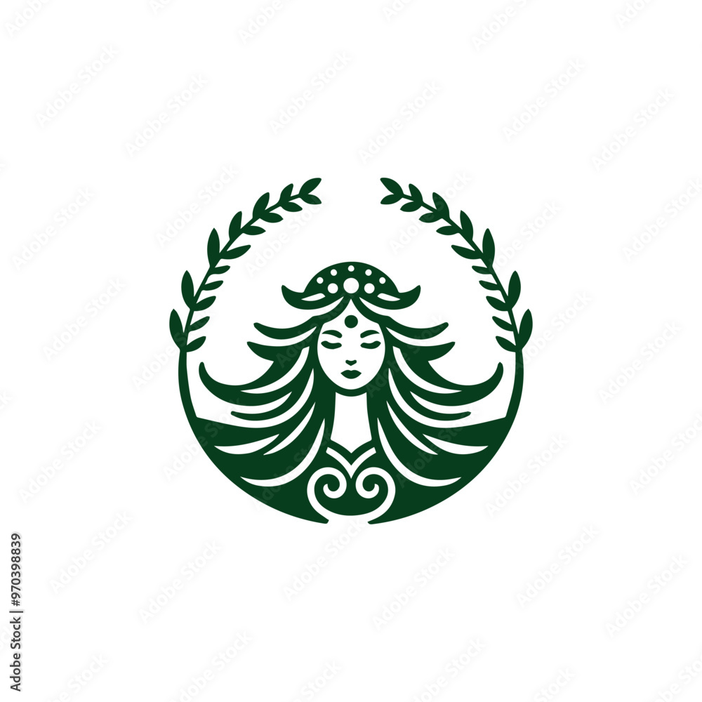 Fototapeta premium GAIA Goddess Logo