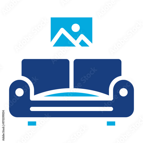 Relaxation Area icon vector image. Can be used for Elderly Care.