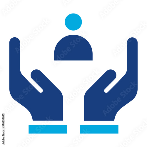 Respite Care icon vector image. Can be used for Elderly Care.