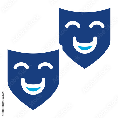 Comedy icon vector image. Can be used for Movie Genres.