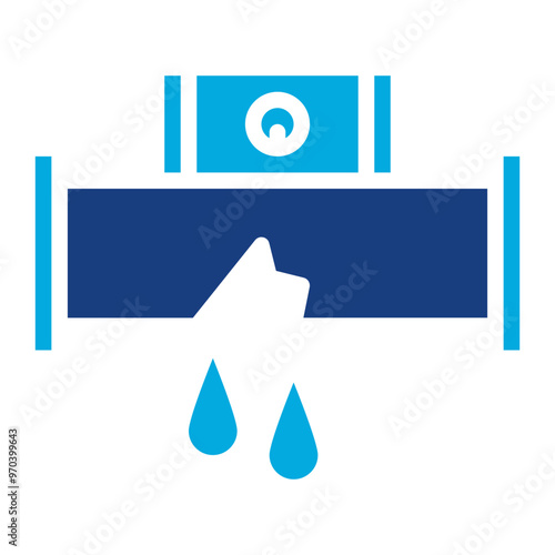 Leak Detection icon vector image. Can be used for Water Treatment.