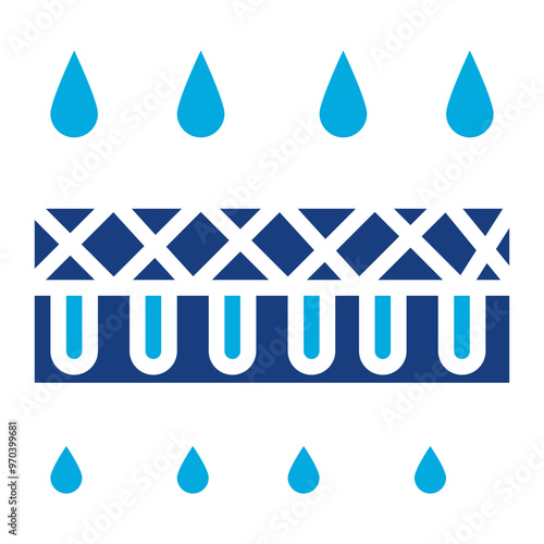 Nanofiltration icon vector image. Can be used for Water Treatment.