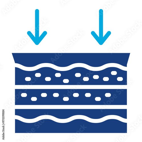 Ultrafiltration icon vector image. Can be used for Water Treatment. photo