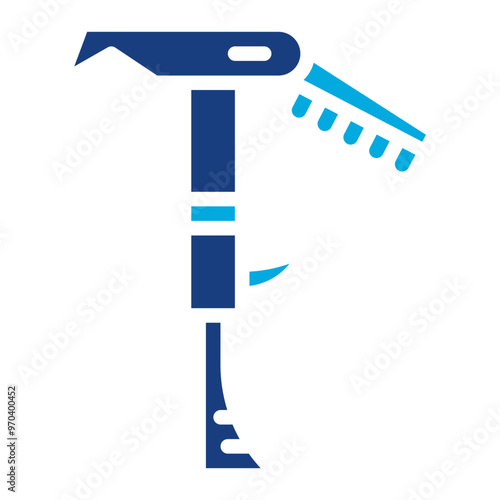 Ice Axe icon vector image. Can be used for Rock Climbing.