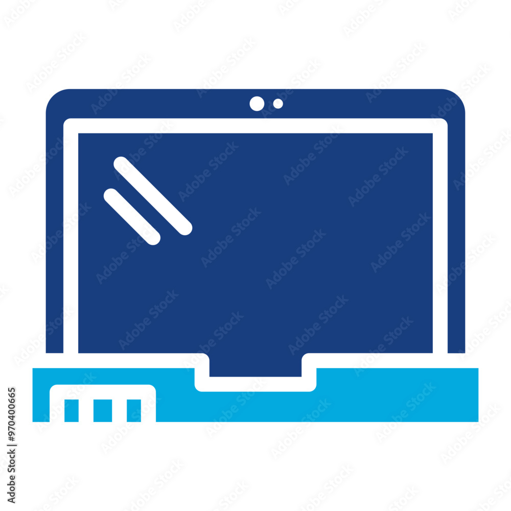 Laptop icon vector image. Can be used for Job Fair. Laptop icon vector image. Can be used for Job Fair.