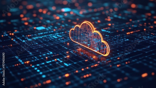 Wallpaper Mural Cloud Computing and Digital Data Storage Torontodigital.ca