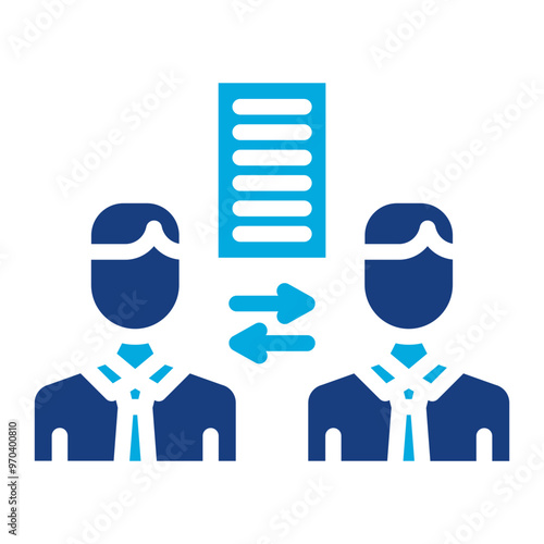 Contractual Disputes icon vector image. Can be used for Business Risks.