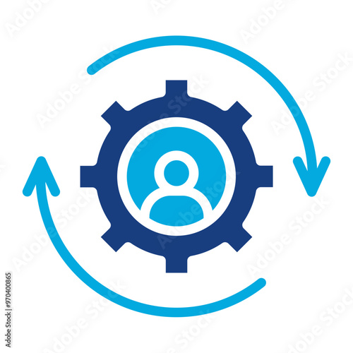 Change Management icon vector image. Can be used for Business Risks.