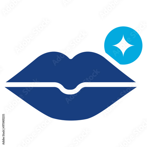 Lips icon vector image. Can be used for Sun Protection.