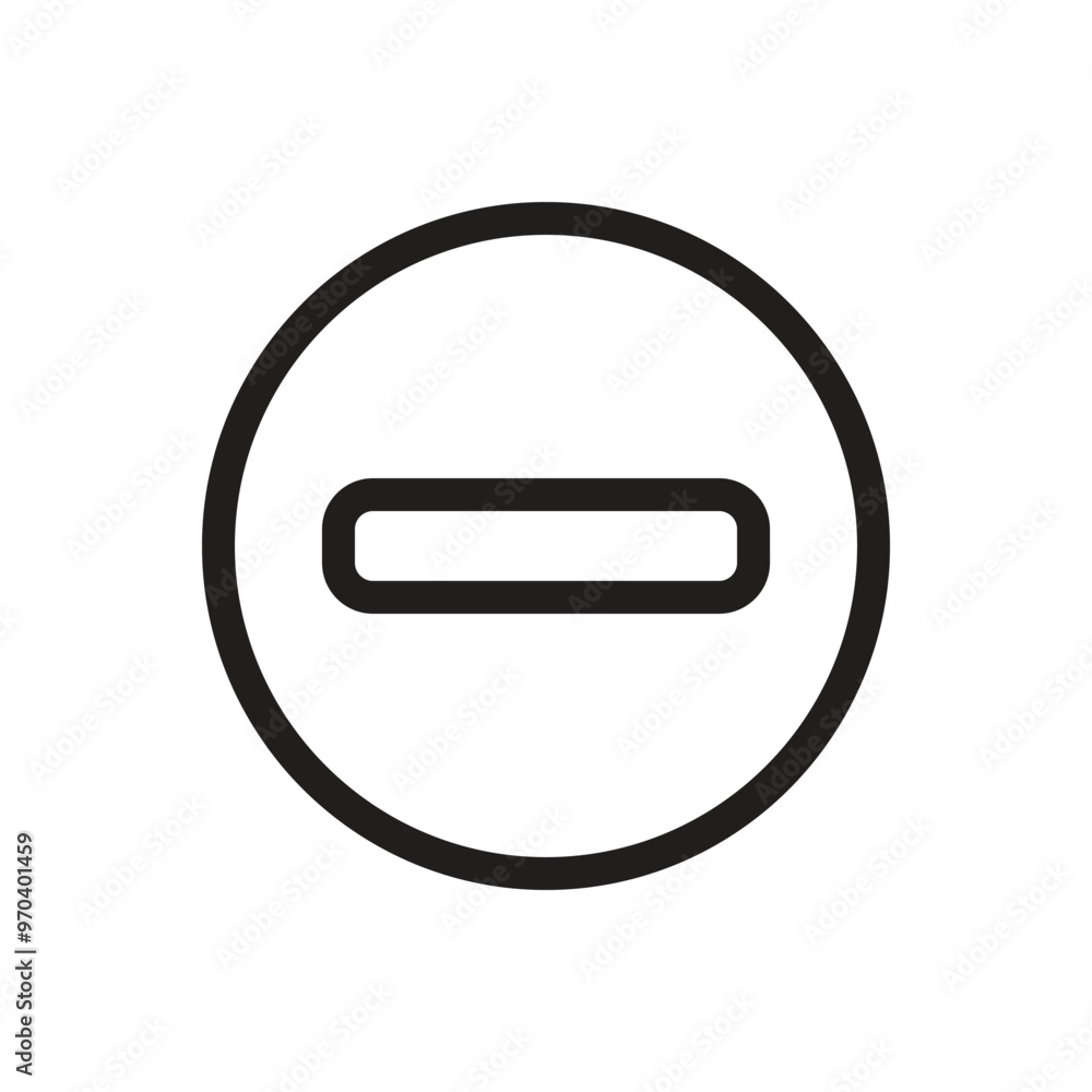 No Enter Sign Icon - Line No Enter Sign Icon - Line