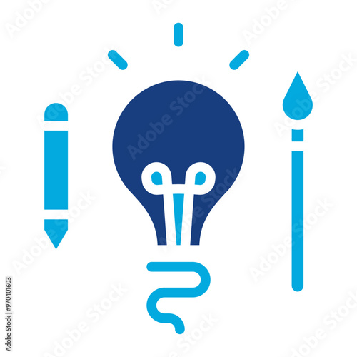 Creativity icon vector image. Can be used for Organization.