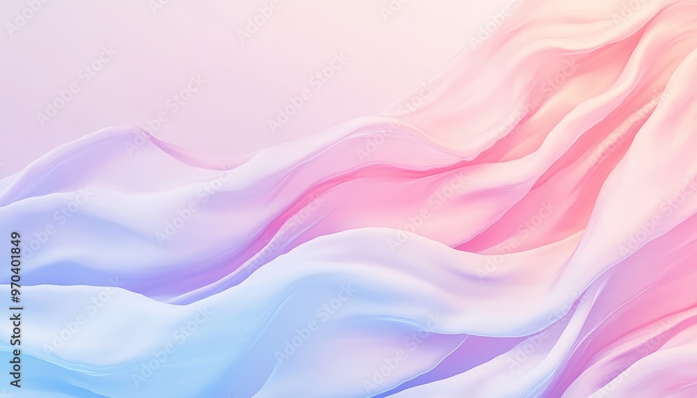 A soft, flowing blend of pastel colors creates a serene and calming abstract background perfect for various design projects. A soft, flowing blend of pastel colors creates a serene and calming abstract background perfect for various design projects.