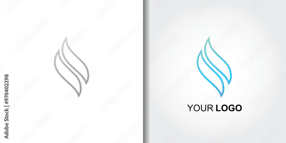 water fluid logo template vector water fluid logo template vector
