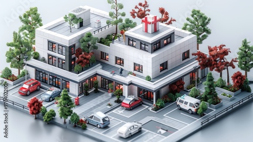 Hospital Miniature Model