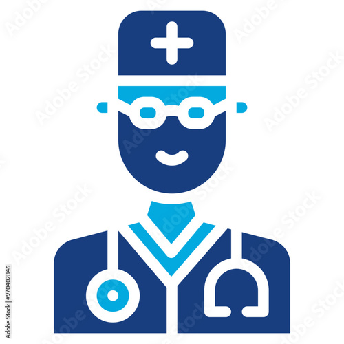 Doctor icon vector image. Can be used for Physical Wellbeing.