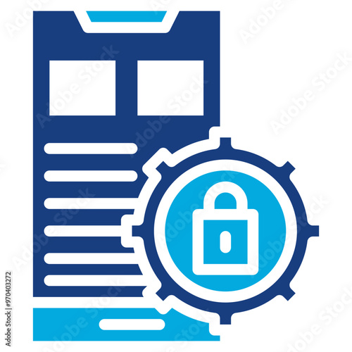 Privacy Settings icon vector image. Can be used for Business Onboarding.