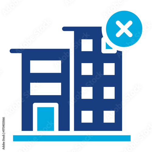 Cancellation icon vector image. Can be used for Business Disruption.