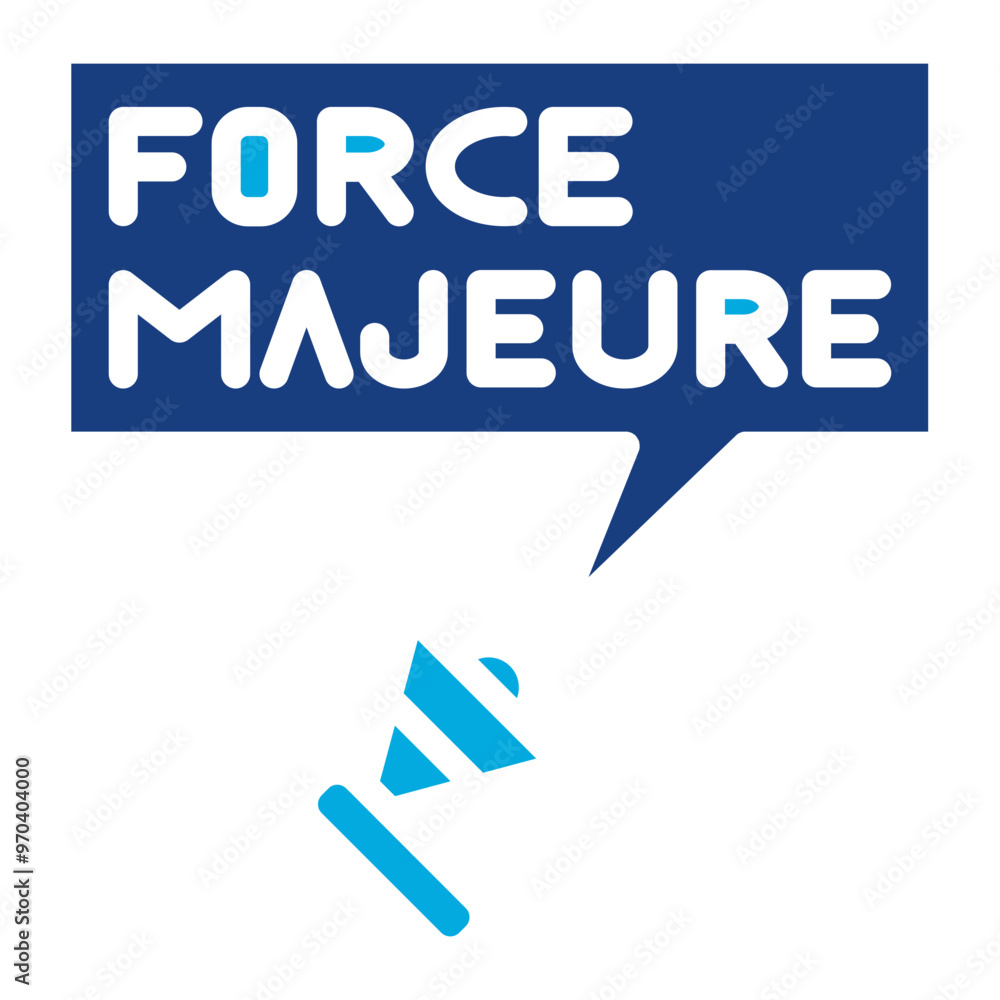 Force Majeure icon vector image. Can be used for Business Disruption. Force Majeure icon vector image. Can be used for Business Disruption.
