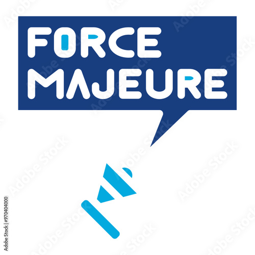 Force Majeure icon vector image. Can be used for Business Disruption.