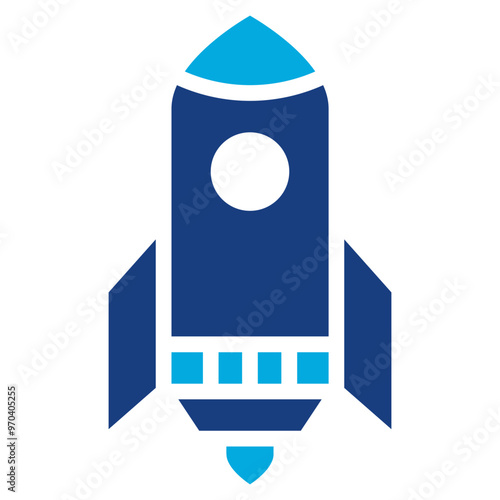 Rocket icon vector image. Can be used for Airplane.