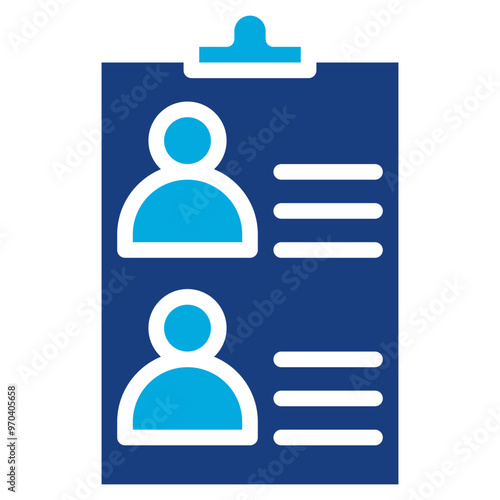 Shortlist icon vector image. Can be used for Hiring Process. photo