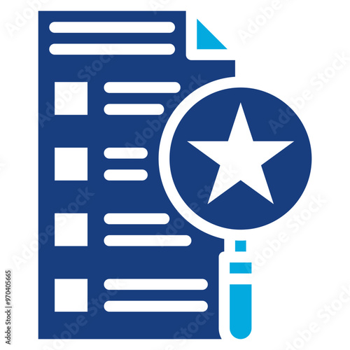 Skills Assessment icon vector image. Can be used for Hiring Process.