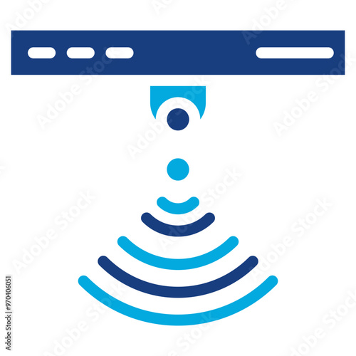 Sensor Technology icon vector image. Can be used for Digital Disruption.