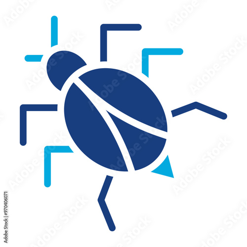 Bug icon vector image. Can be used for Software Testing.