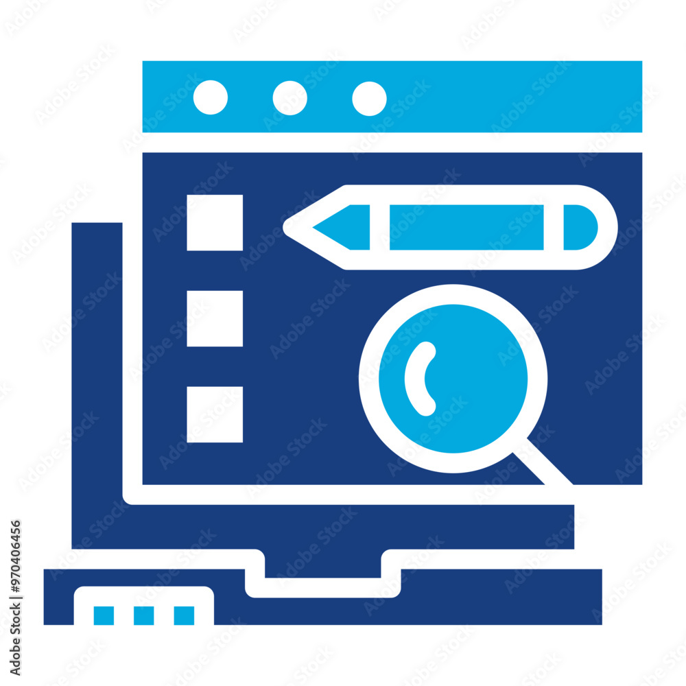 Usability Testing icon vector image. Can be used for Software Testing. Usability Testing icon vector image. Can be used for Software Testing.