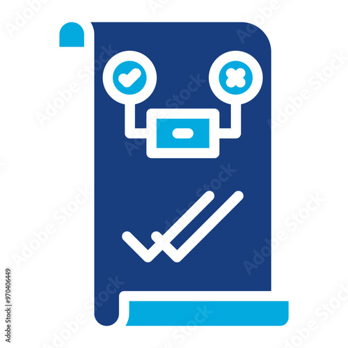 Test Validation icon vector image. Can be used for Software Testing.