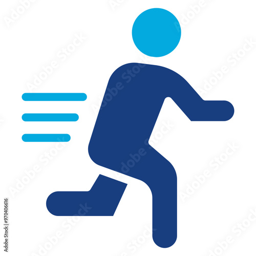 Marathon icon vector image. Can be used for Track and Field.