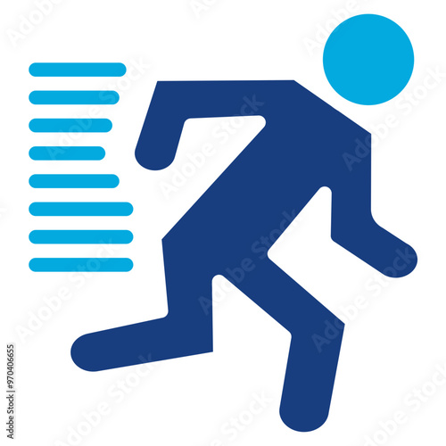 Sprinter icon vector image. Can be used for Track and Field.