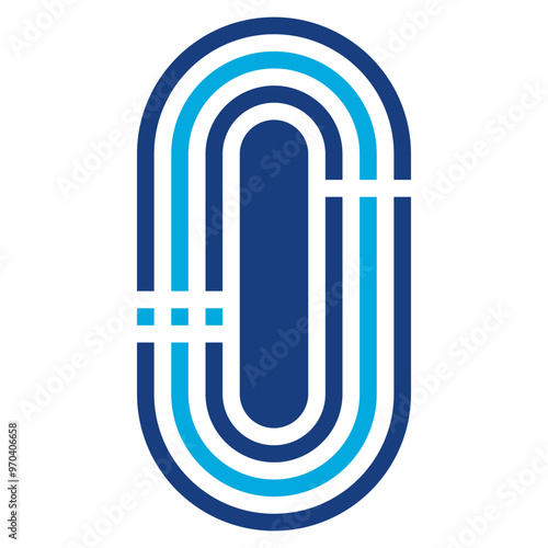 Running Track icon vector image. Can be used for Track and Field.
