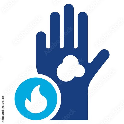 Burn Severity icon vector image. Can be used for Skin Burns.