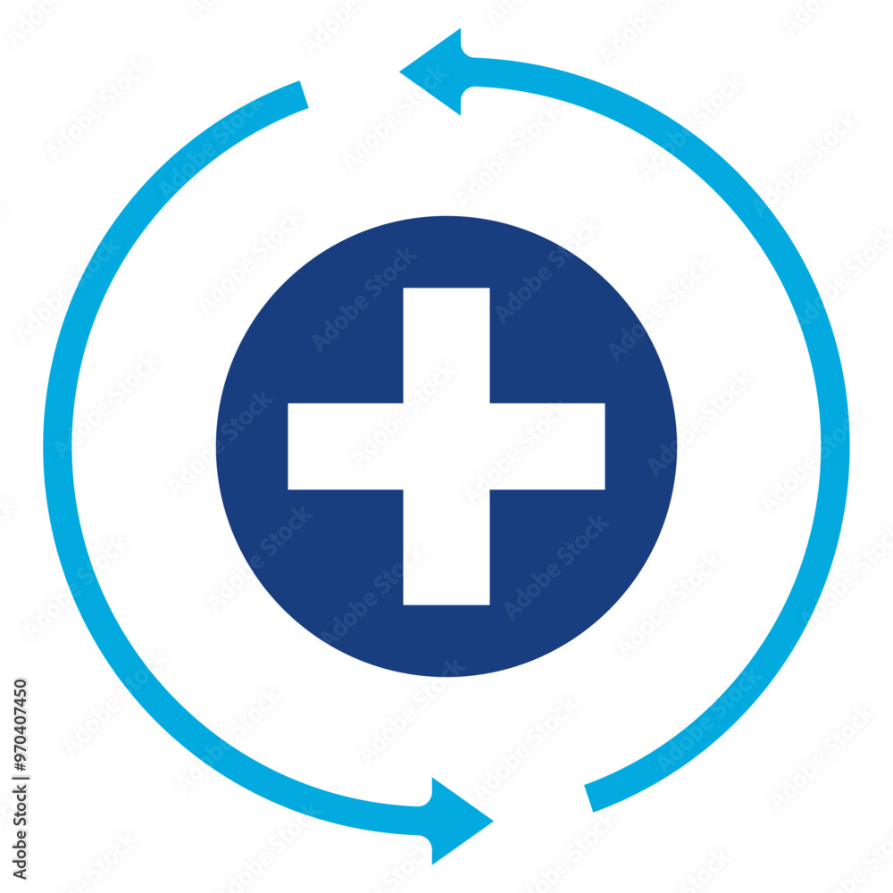Recovery icon vector image. Can be used for Skin Burns. Recovery icon vector image. Can be used for Skin Burns.