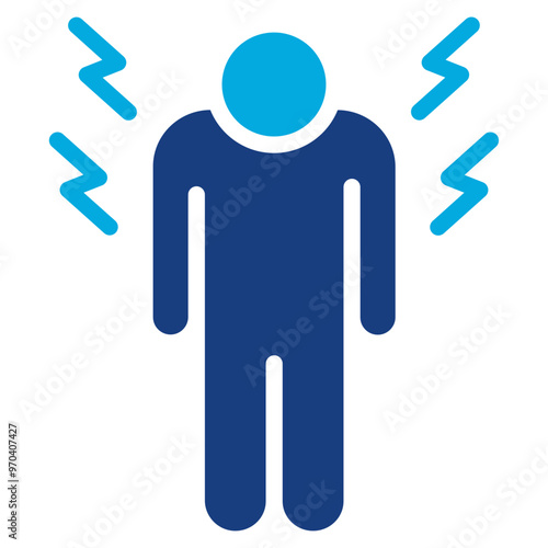 Pain icon vector image. Can be used for Skin Burns.
