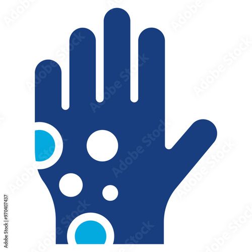 Rash icon vector image. Can be used for Skin Burns.