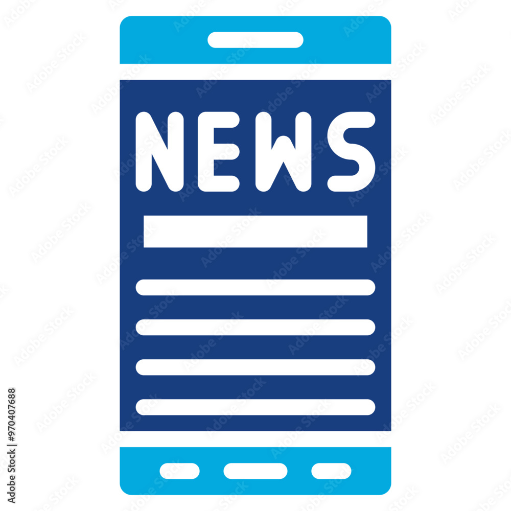 Digital News icon vector image. Can be used for Press Freedom Day. Digital News icon vector image. Can be used for Press Freedom Day.