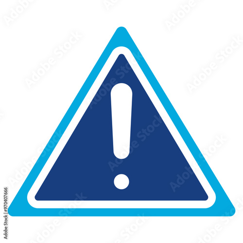 Warning icon vector image. Can be used for Skin Burns.