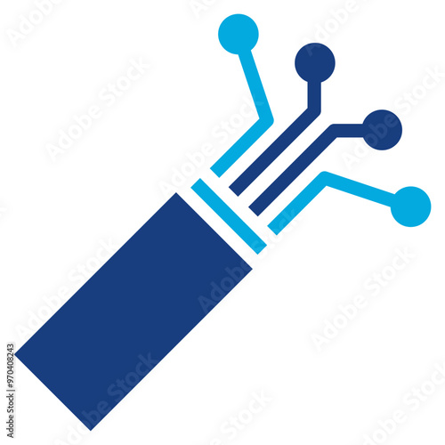 Fiber icon vector image. Can be used for Raw Metrial. photo