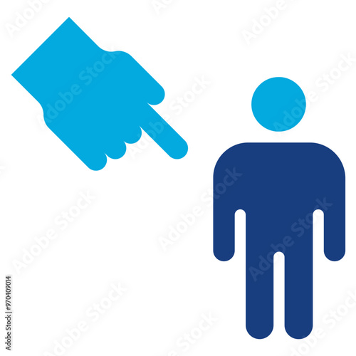 Public Ridicule icon vector image. Can be used for Bullying in Society.