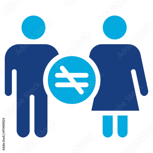 Religious Discrimination icon vector image. Can be used for Bullying in Society.